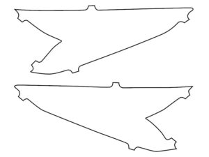 2019-2022 Toyota Prius, All, Reflector Delete Cover Film