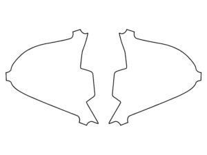 2016-2023 Toyota Tacoma, All, Reflector Delete Cover Film