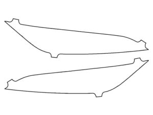 2022-2025 Toyota Tundra, All, Front Reflector Delete Cover Film