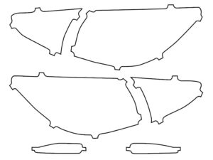 2020 Toyota Yaris, Hatchback, Tail Light Cover Film