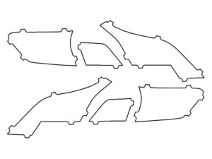 2020-2023 Volkswagen Atlas, Cross Sport, Tail Light Cover Film