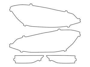 2018-2021 Volkswagen Golf, All, Headlight Cover Film