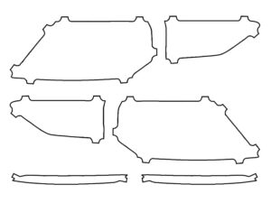 2022-2025 Volkswagen Golf, GTI, Tail Light Cover Film