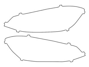 2018-2021 Volkswagen Golf, R, Headlight Cover Film