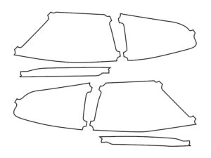 2018-2021 Volkswagen Golf, All, Golf R, Tail Light Cover Film