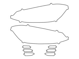 2018-2021 Volkswagen GTI, All, Headlight Cover Film