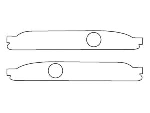 2022-2024 Volkswagen Taos, SEL, Rear Marker Cover Film