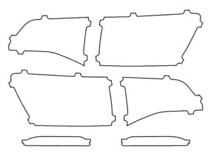 2022-2024 Volkswagen Taos, SEL, Tail Light Cover Film