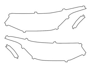 2022-2024 Volkswagen Tiguan, S, SE, Headlight Cover Film