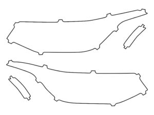 2022-2024 Volkswagen Tiguan, SEL, R-LINE, Headlight Cover Film