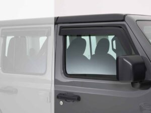 2018-2026 Jeep  Wrangler JL/JLU, Ventguard, 2pc, Front Doors, Carbon Fiber Look
