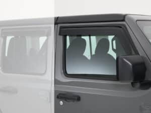 2018-2026 Jeep  Wrangler JL/JLU, Ventguard, 2pc, Front Doors,  Smoke