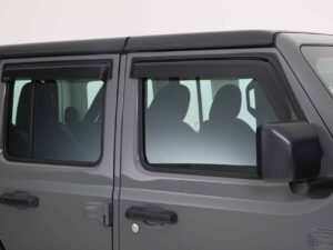 2018-2026 Jeep  Wrangler JL/JLU, Ventguard, 4pc, Front, Rear Doors Carbon Fiber Look