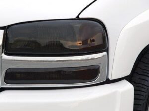 1999-2002 GMC Sierra, Headlight Cover, 2 Piece, Smoke