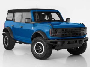 2021-2026 Ford Bronco, Headlight Cover Kit (Vehicles without LED Option), 4 Piece, Carbon Fiber Look