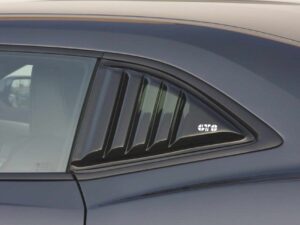 2010-2015 Chevrolet Camaro, Louvered Quarter Window Covers, Smoke