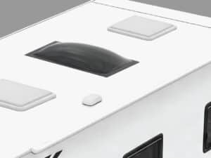 GT Styling RV Skylight, 14 Inch Wide x 22 Inch Long, Smoke